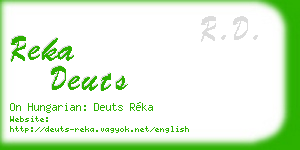 reka deuts business card