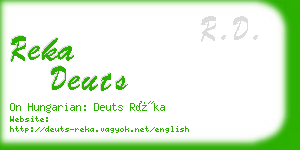 reka deuts business card